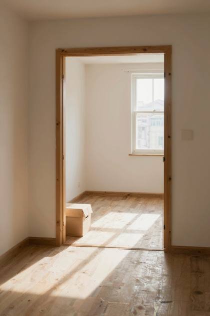 Türrahmen in leerer Wohnung