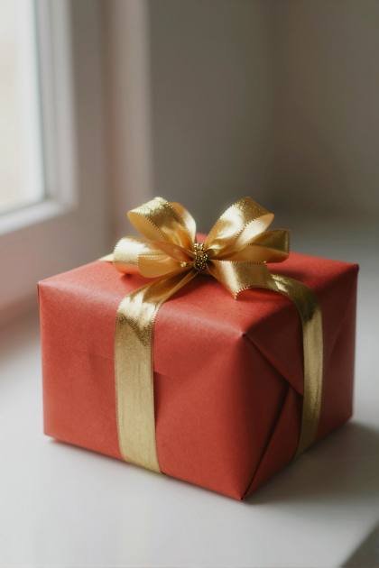 Geschenk in Rot (hoch)