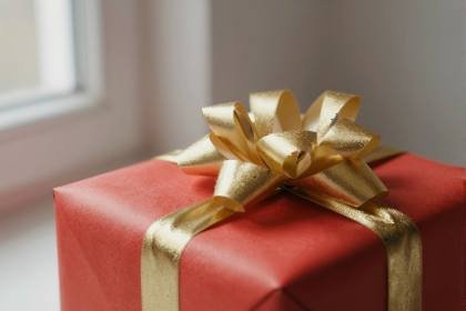 Geschenk in Rot (quer)