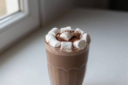 Kakao mit Marshmallows (quer)